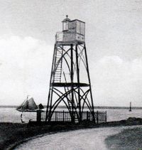 De vuurtoren rond 1920